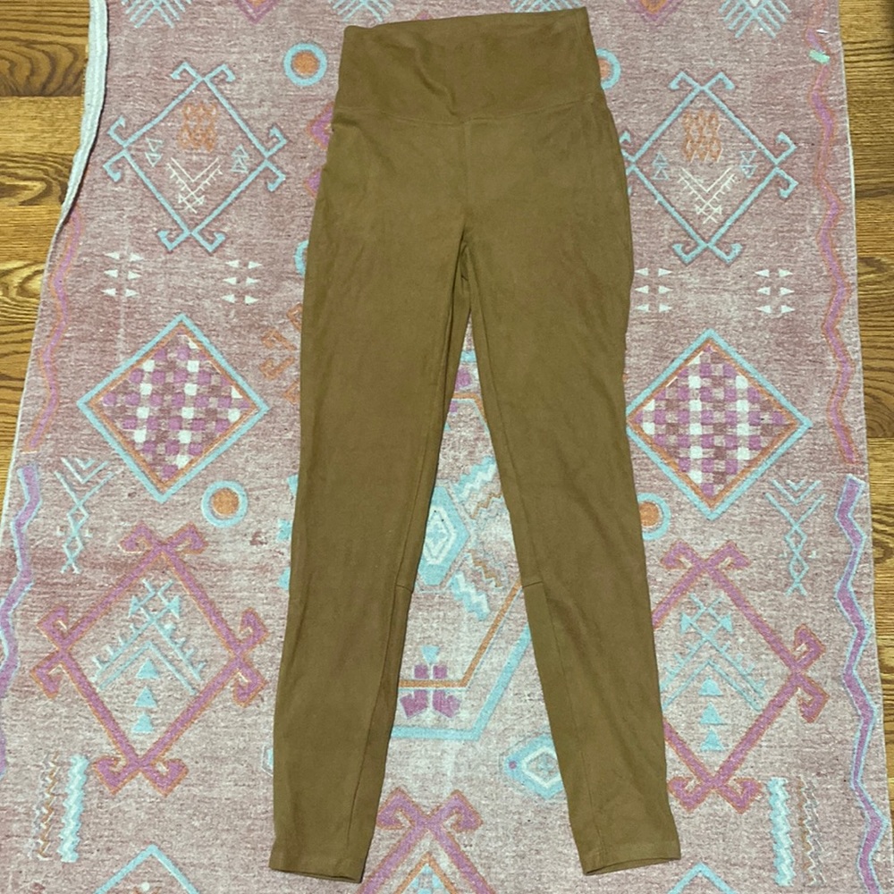 American Eagle Faux Suede High-Waisted Leggings